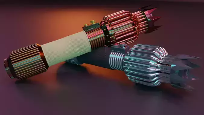 Lightsaber Sunray Free 3D model
