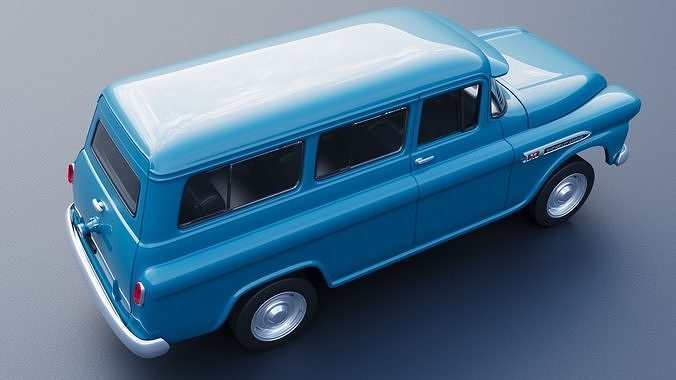 Chevrolet Suburban 1959 3D print model 7