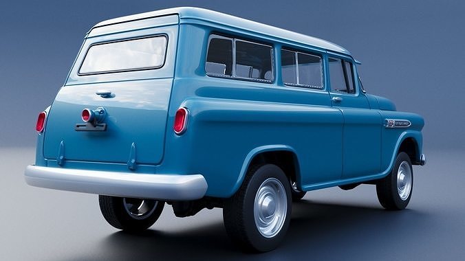 Chevrolet Suburban 1959 3D print model 6