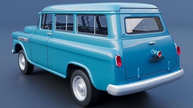 Chevrolet Suburban 1959 3D print model 5