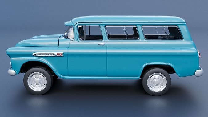 Chevrolet Suburban 1959 3D print model 4