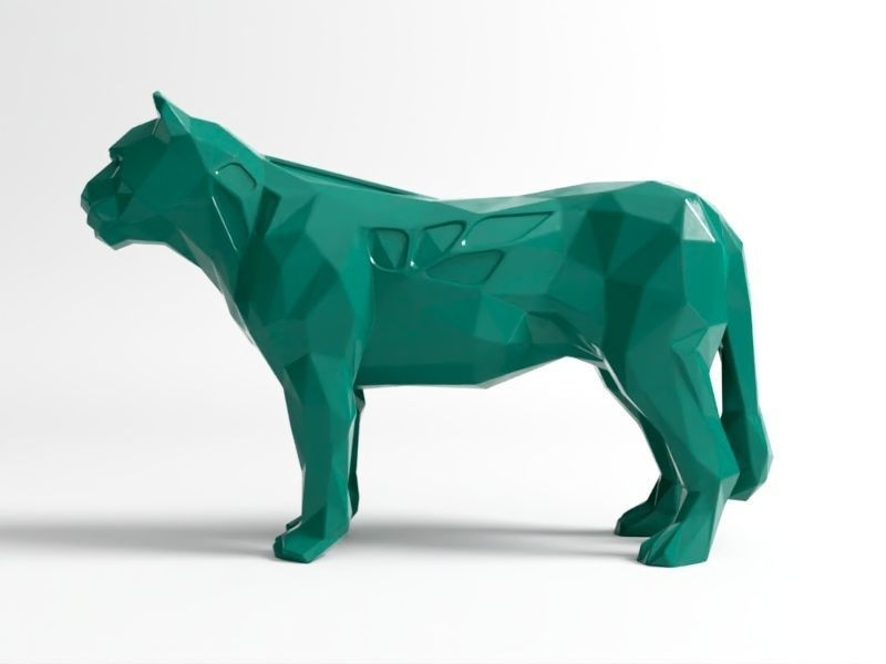 Polygon Lioness 3D print model_1