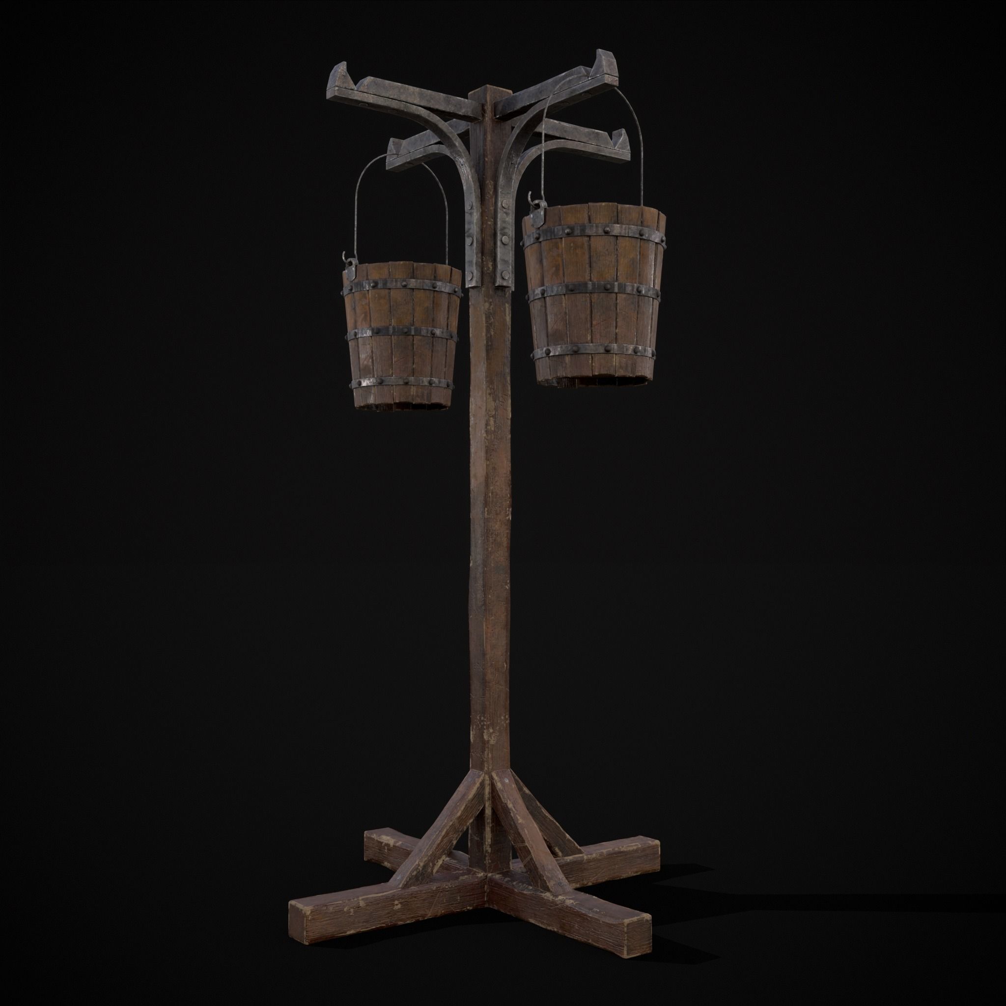 Bucket and Stand 3D Model Collection_14