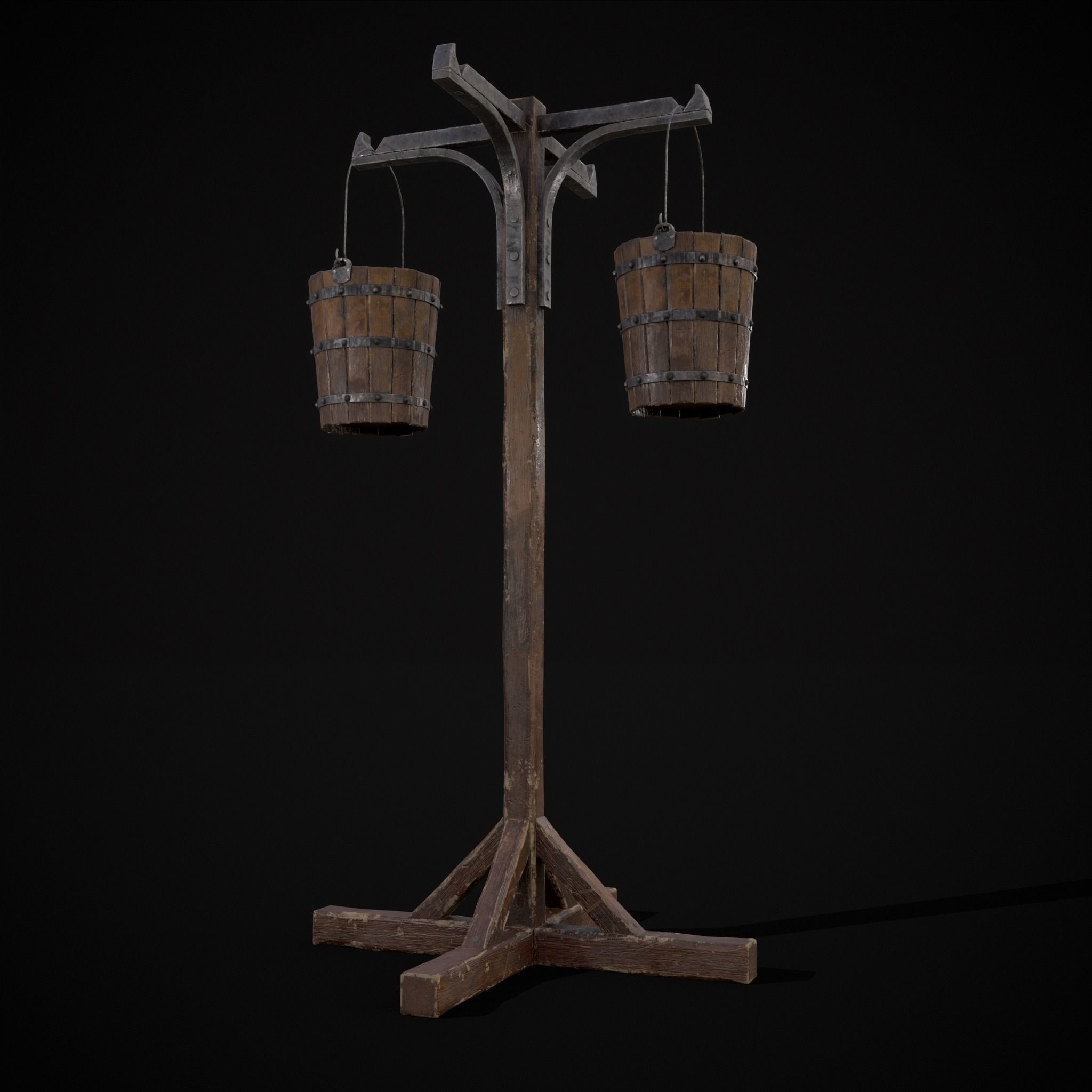 Bucket and Stand 3D Model Collection_8