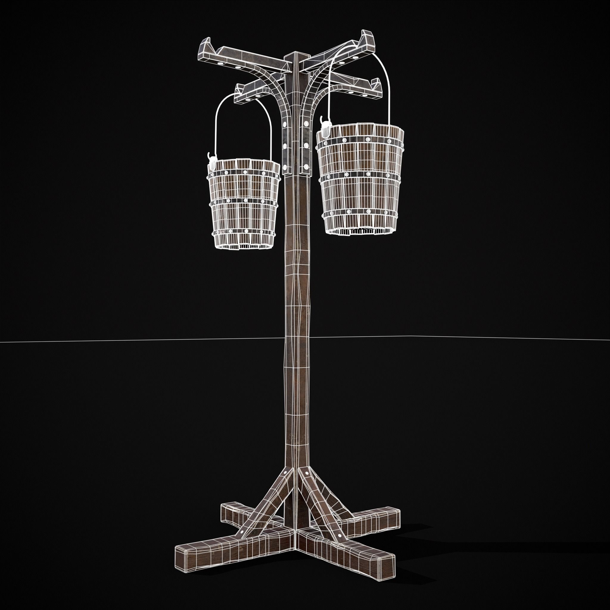 Bucket and Stand 3D Model Collection_15