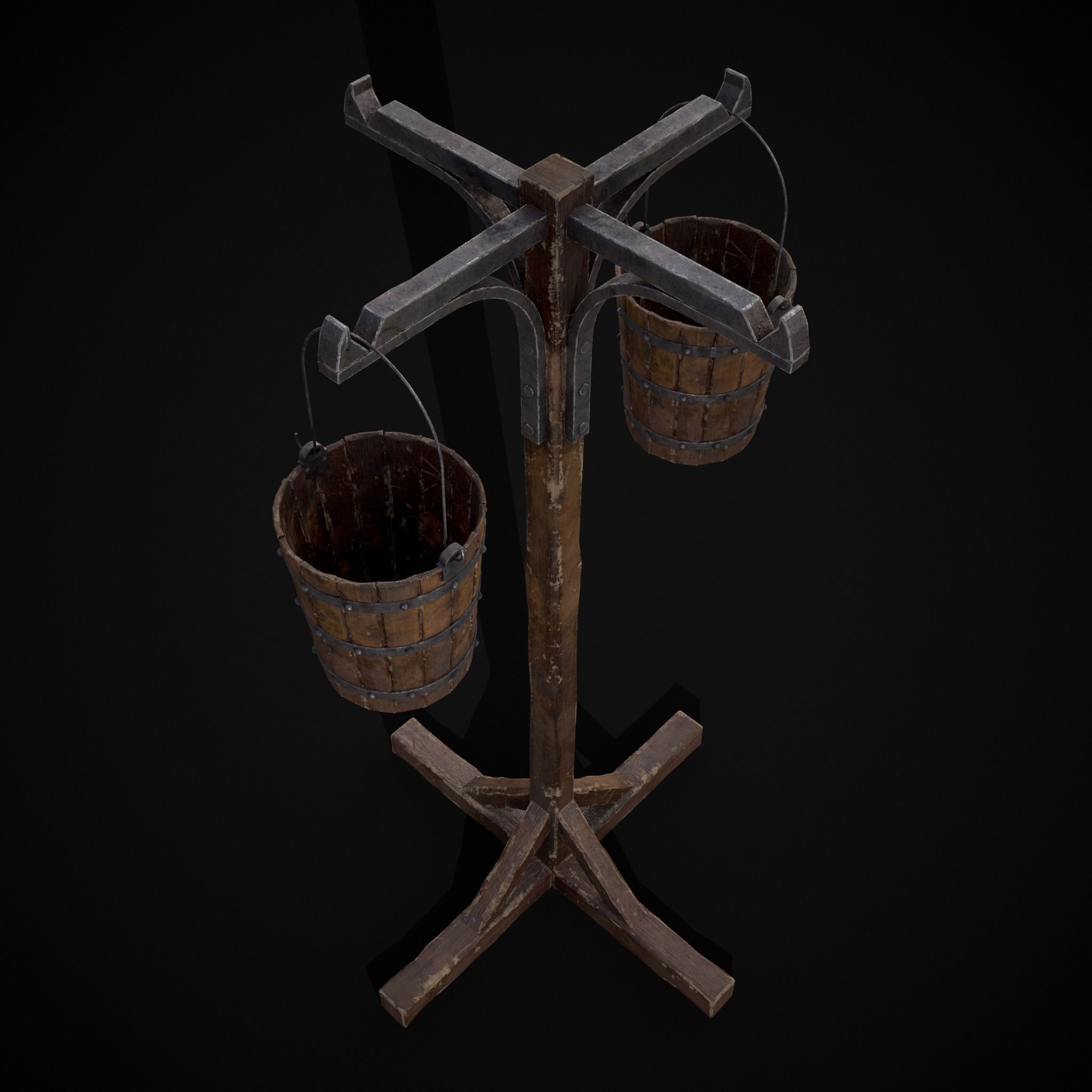 Bucket and Stand 3D Model Collection_16