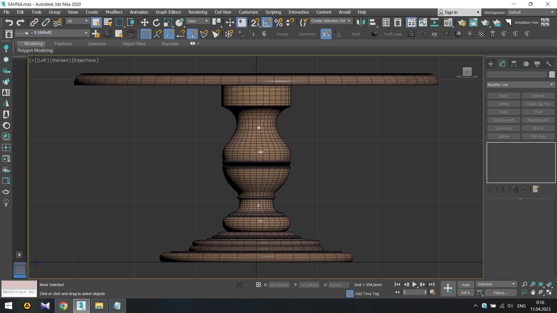 Asolo Dining Table Low-poly 3D model_6