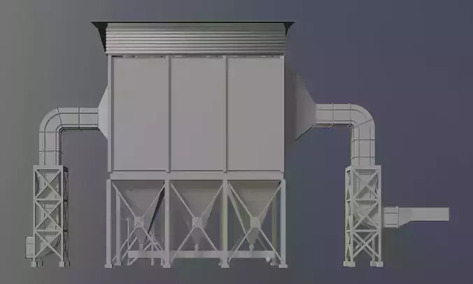 Industrial building 2023-0007 3D model