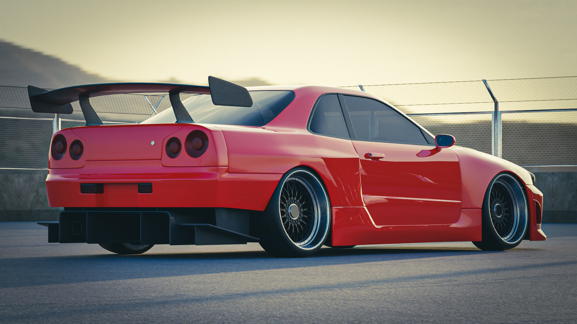 Nissan Skyline GT-R R34 3D model_5