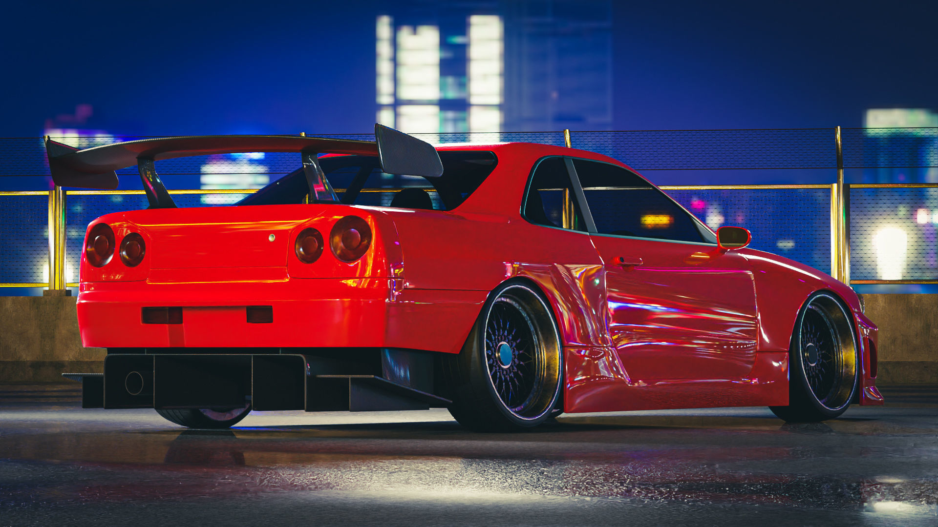 Nissan Skyline GT-R R34 3D model_3
