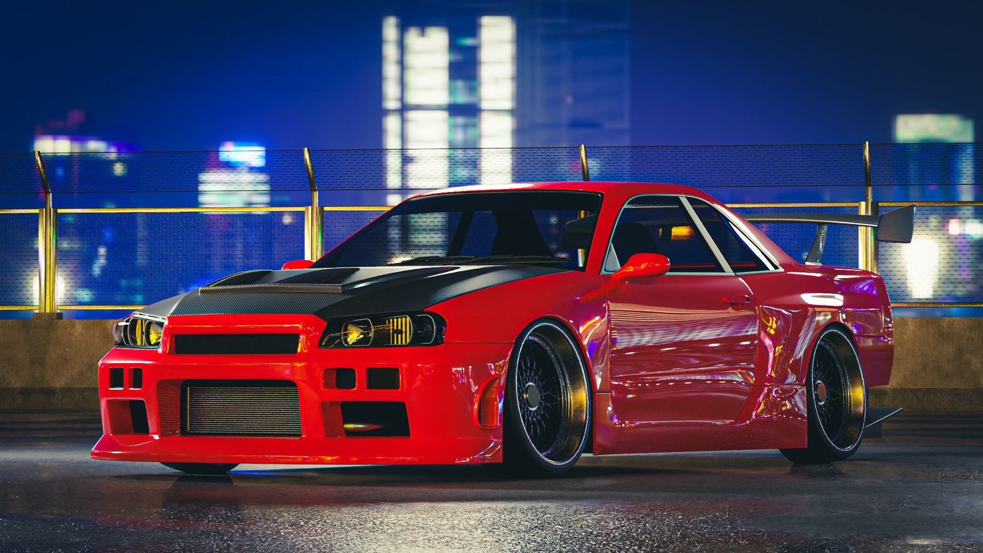 Nissan Skyline GT-R R34 3D model_2