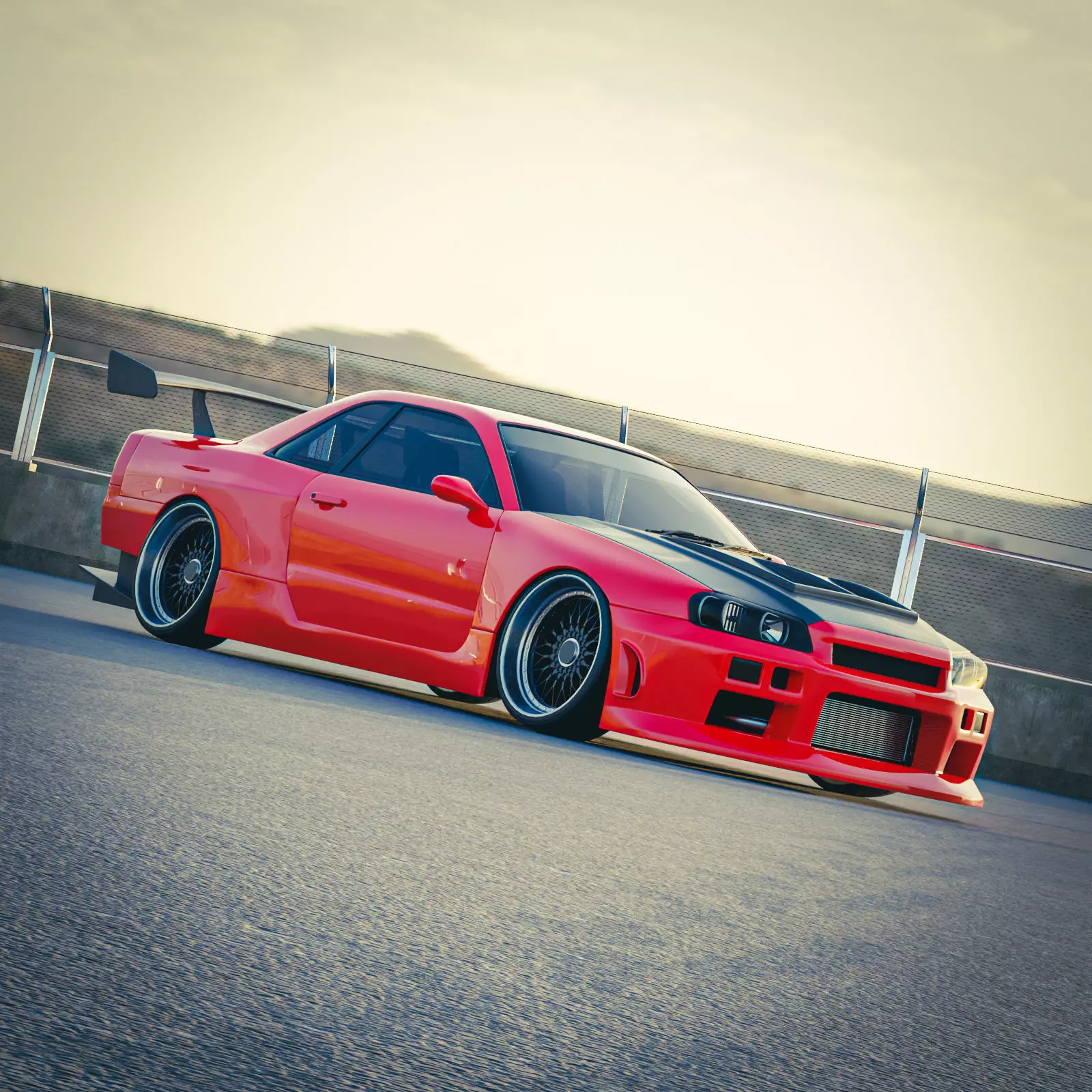 Nissan Skyline GT-R R34 3D model_0