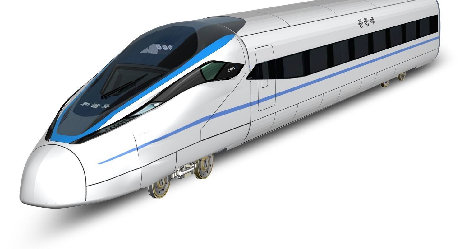 CRH 380D Locomotive 3D model_5