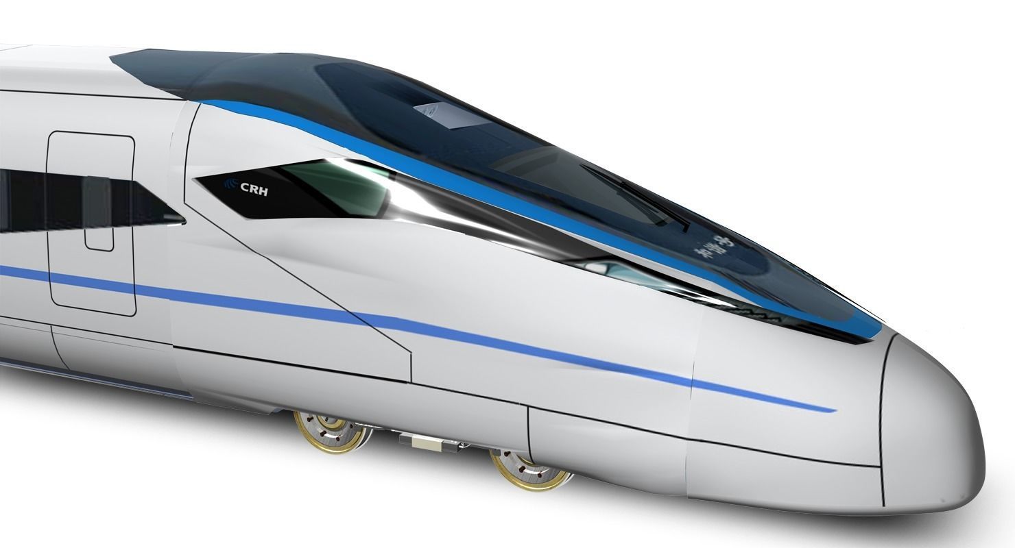 CRH 380D Locomotive 3D model_4