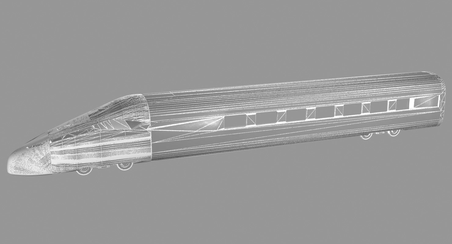 CRH 380D Locomotive 3D model_23