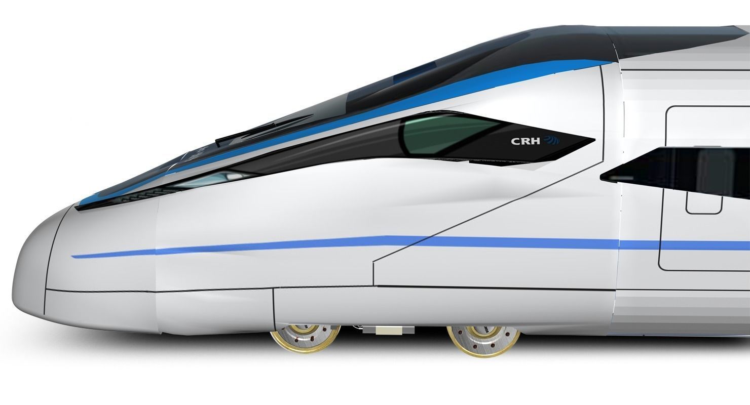 CRH 380D Locomotive 3D model_15