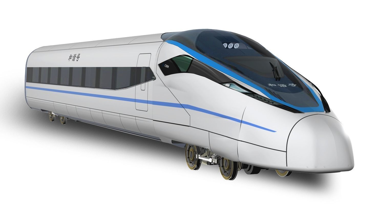 CRH 380D Locomotive 3D model_3