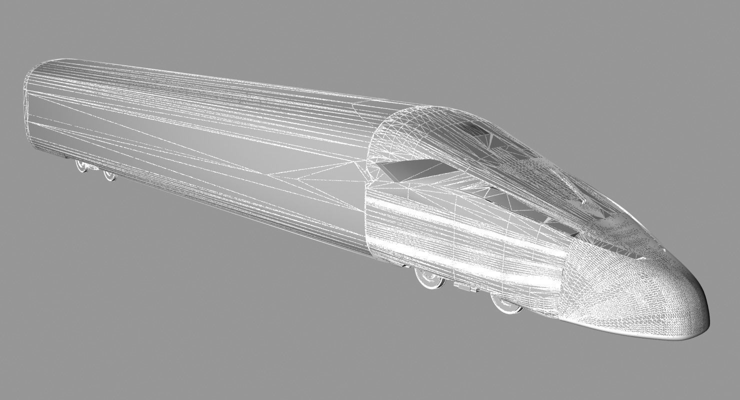 CRH 380D Locomotive 3D model_24