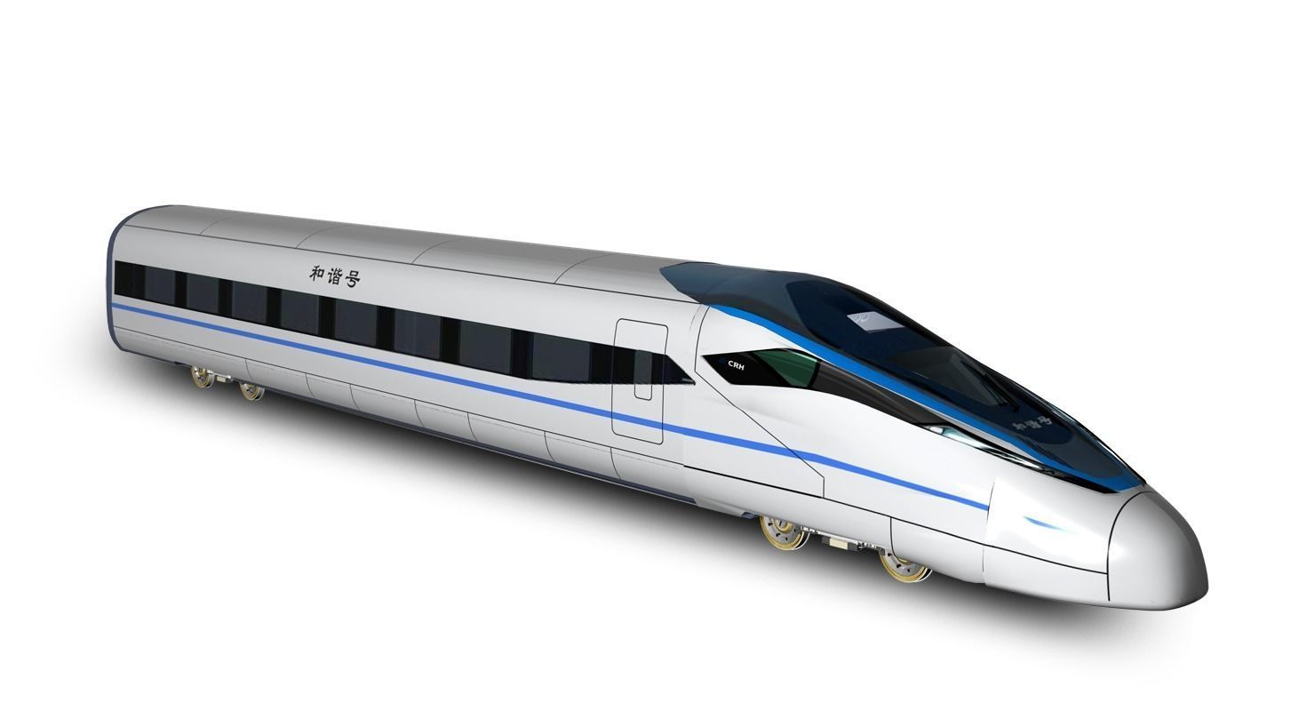 CRH 380D Locomotive 3D model_7