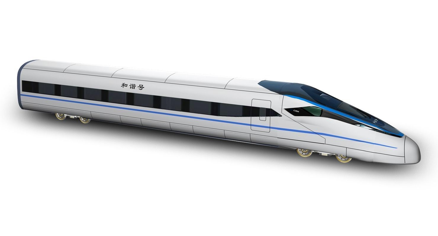 CRH 380D Locomotive 3D model_8
