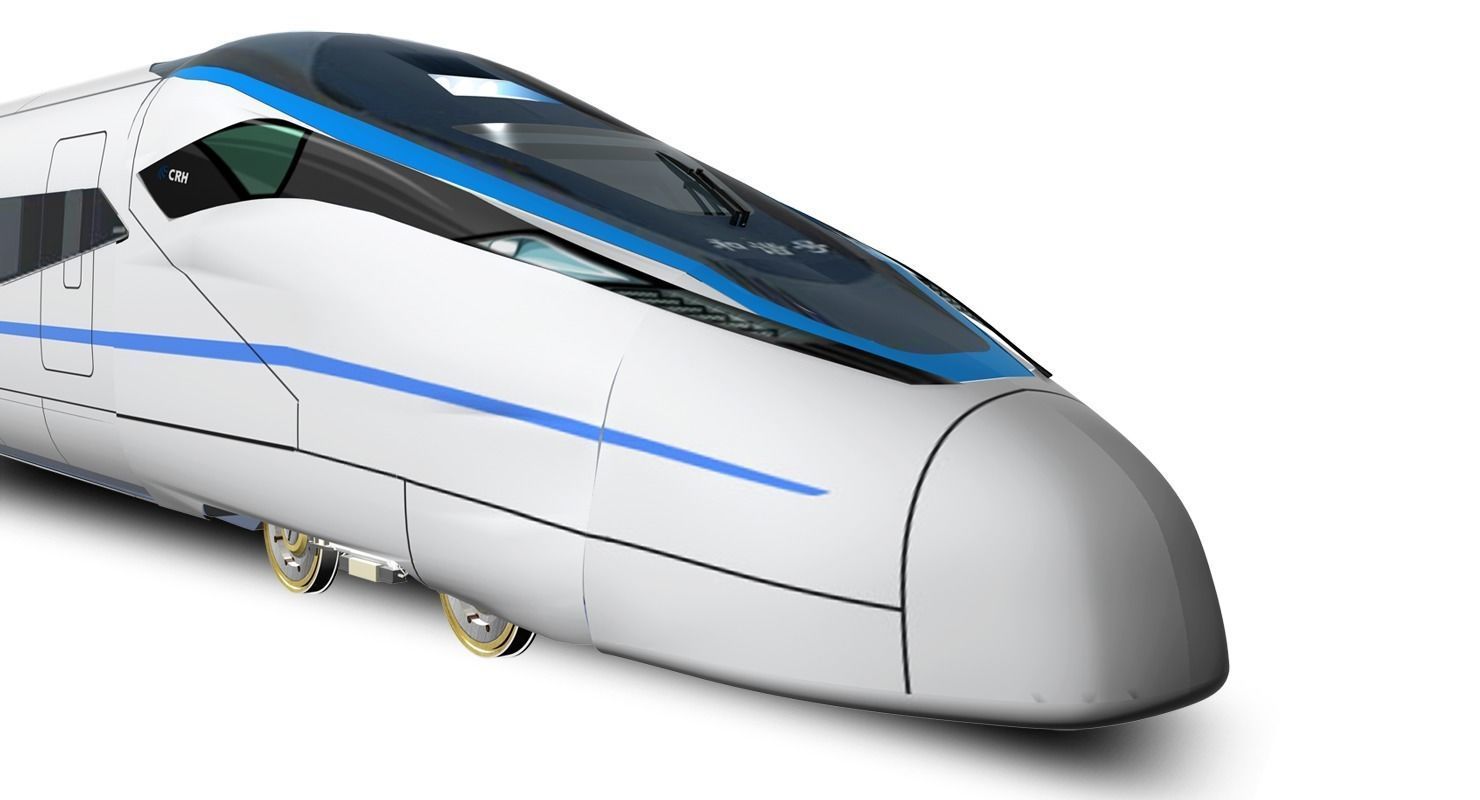 CRH 380D Locomotive 3D model_6