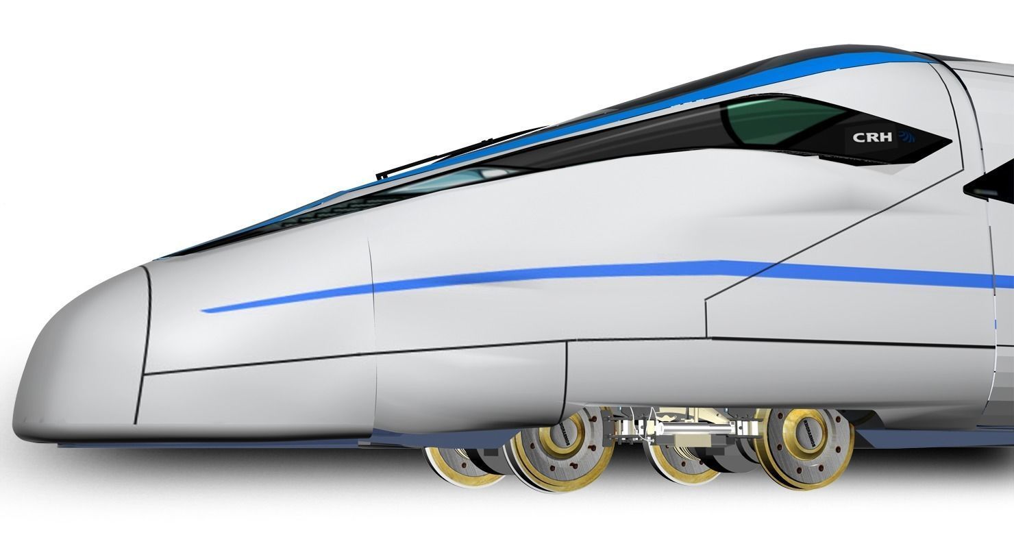 CRH 380D Locomotive 3D model_19