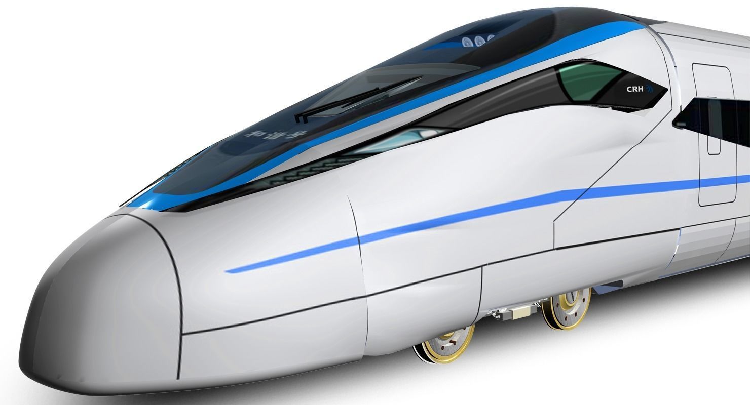 CRH 380D Locomotive 3D model_1