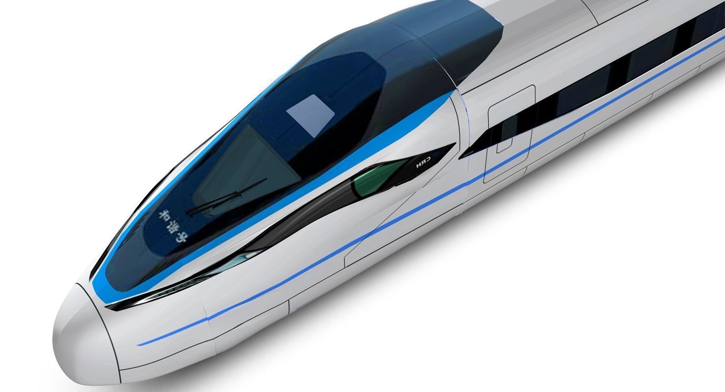 CRH 380D Locomotive 3D model_12