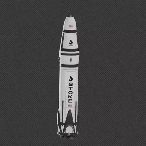 Stoke Space Nova rocket 3D model