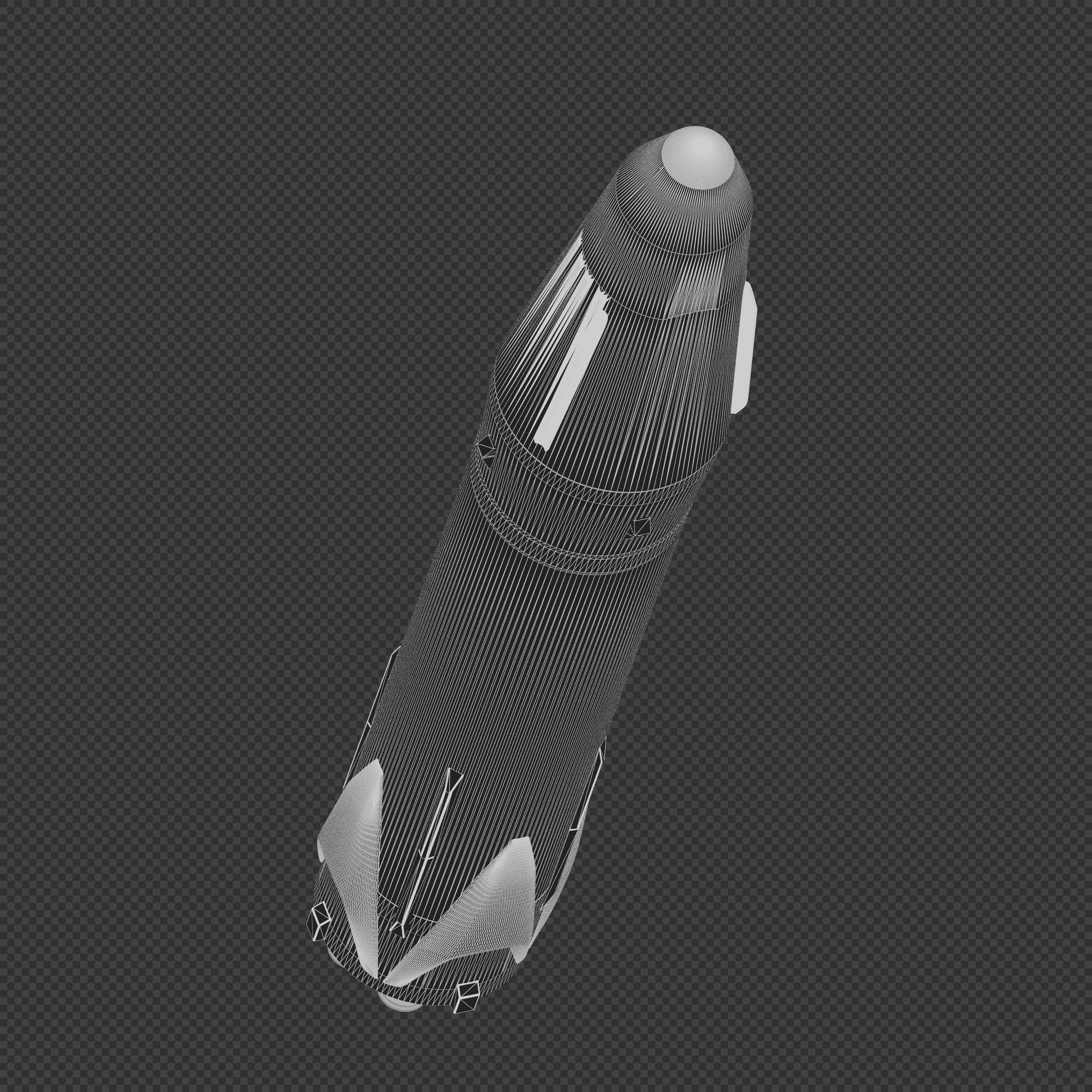 Stoke Space Nova rocket 3D model_9