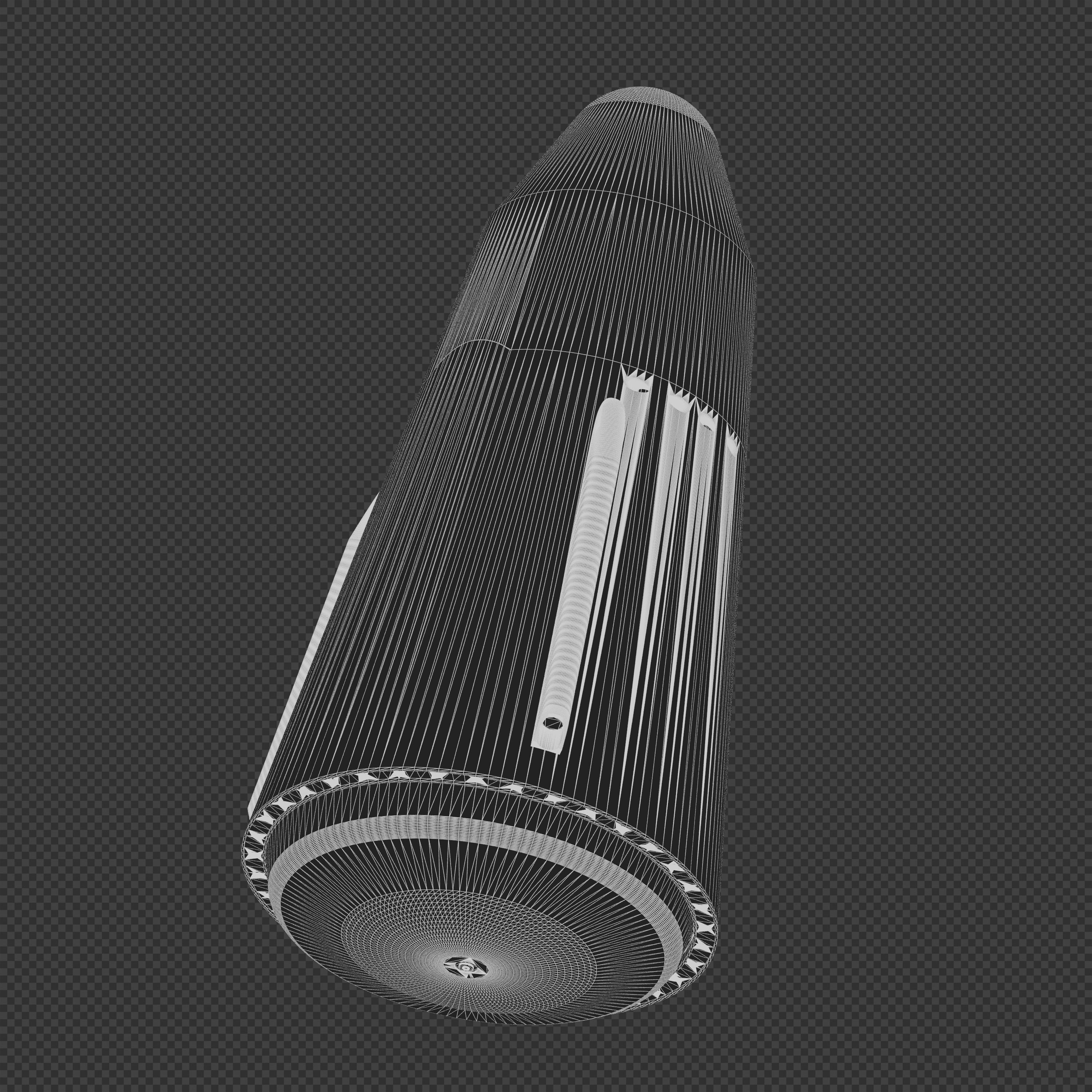 Stoke Space Nova rocket 3D model_12