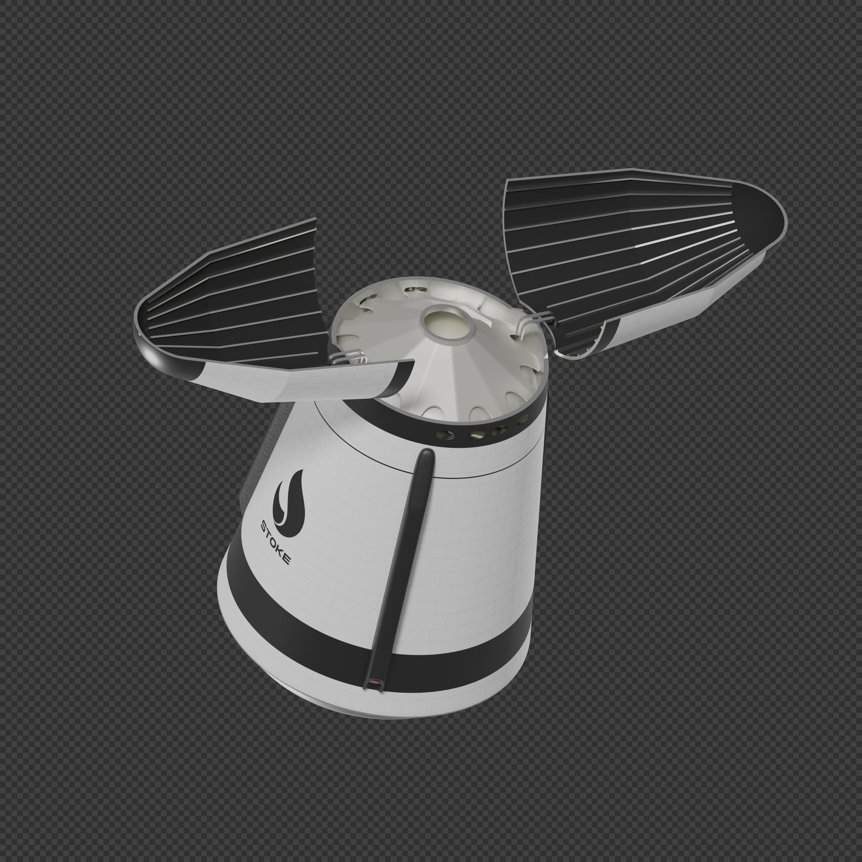 Stoke Space Nova rocket 3D model_4