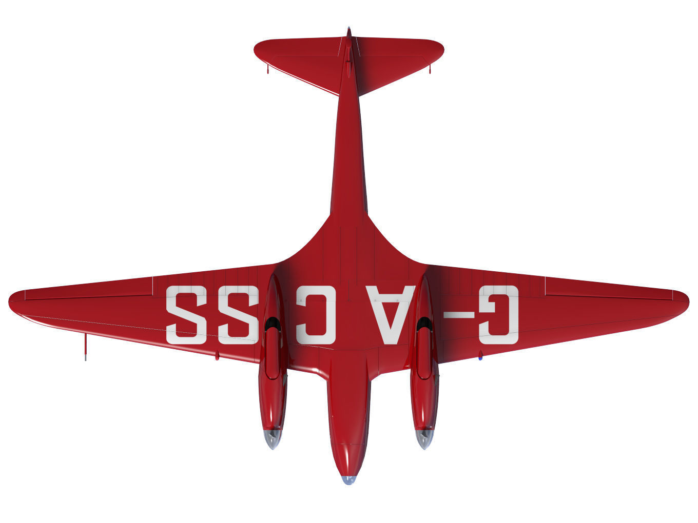de Havilland DH88 Comet 3D model_11