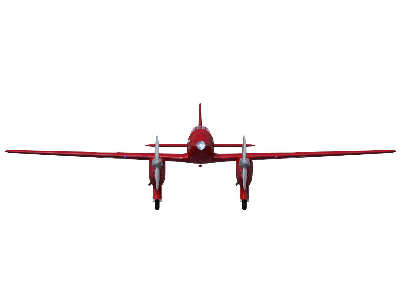 de Havilland DH88 Comet 3D model_9