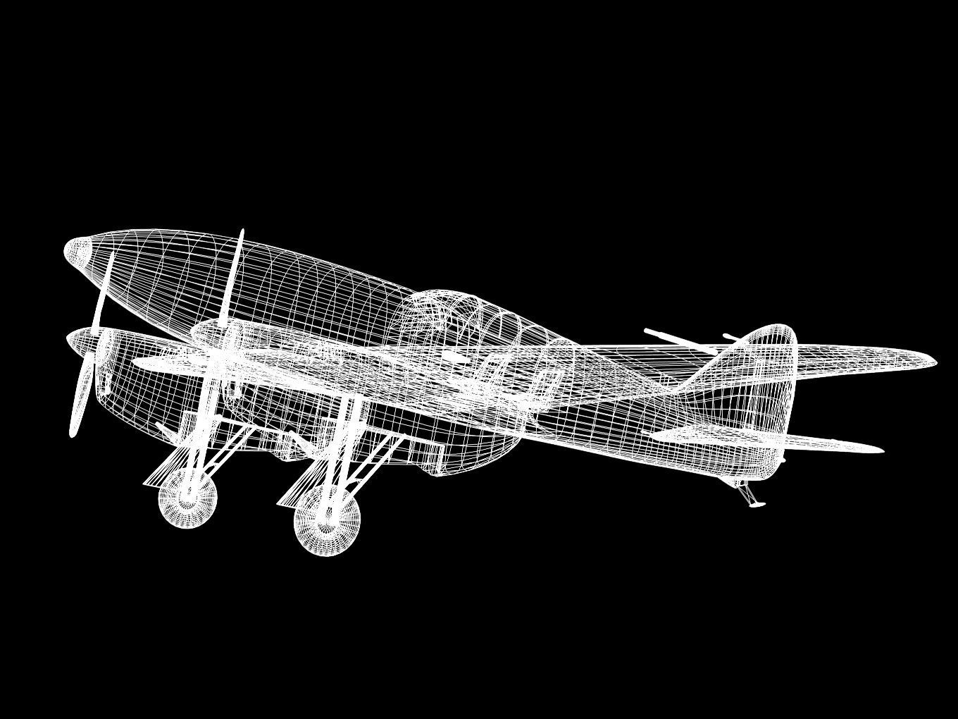 de Havilland DH88 Comet 3D model_13