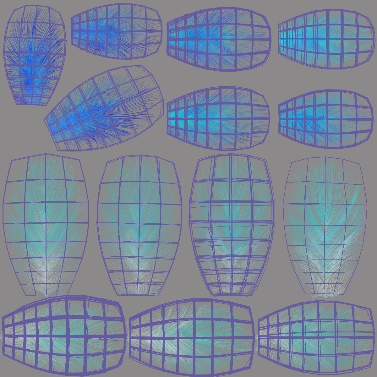 Bird Coracias Caudatus VFX Grace 3D model_44