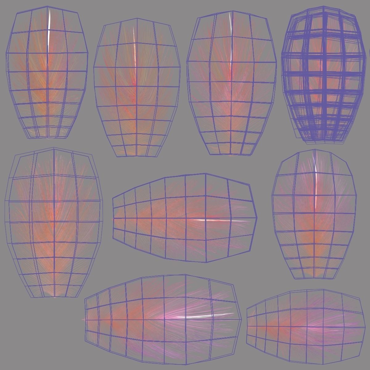 Bird Coracias Caudatus VFX Grace 3D model_49