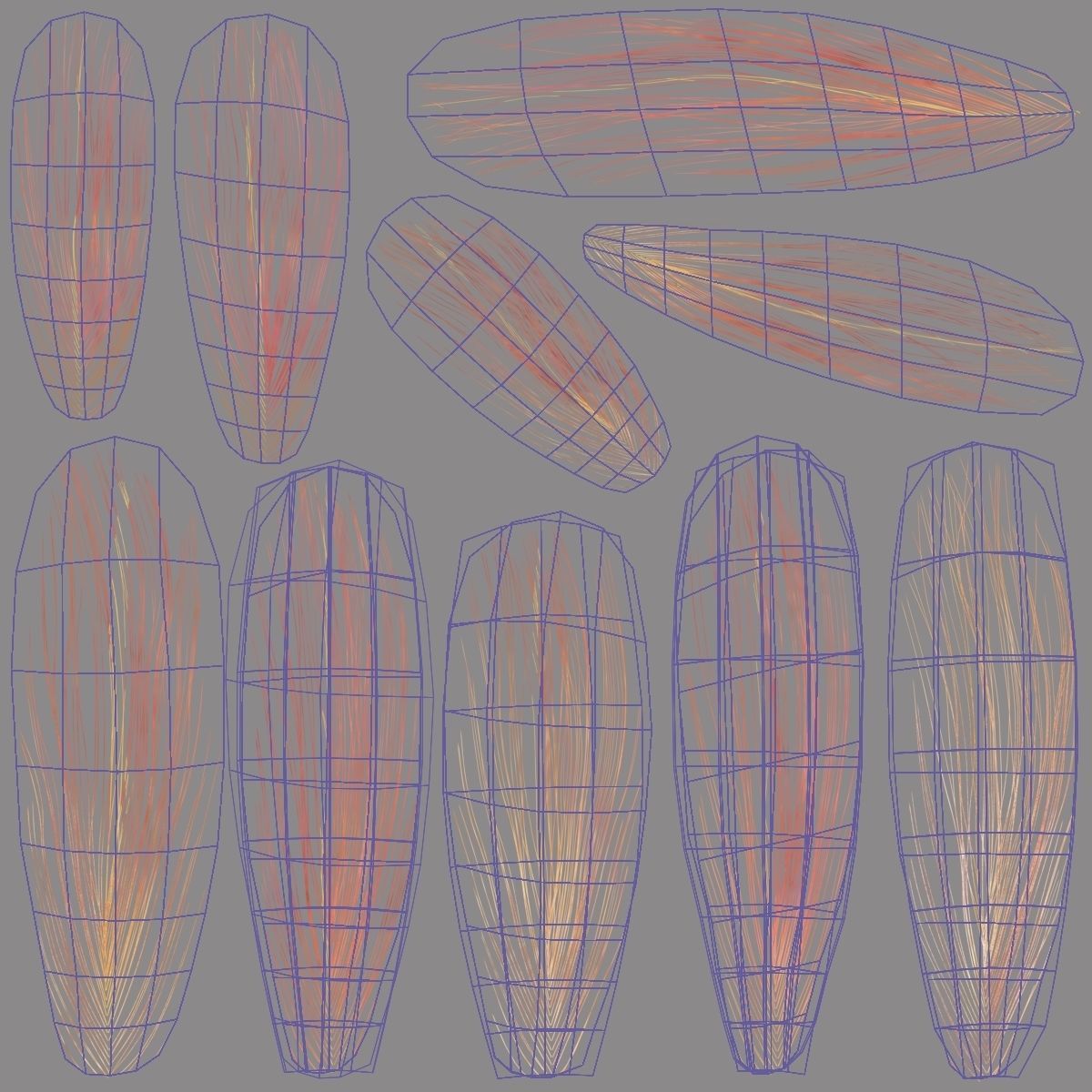 Bird Coracias Caudatus VFX Grace 3D model_47