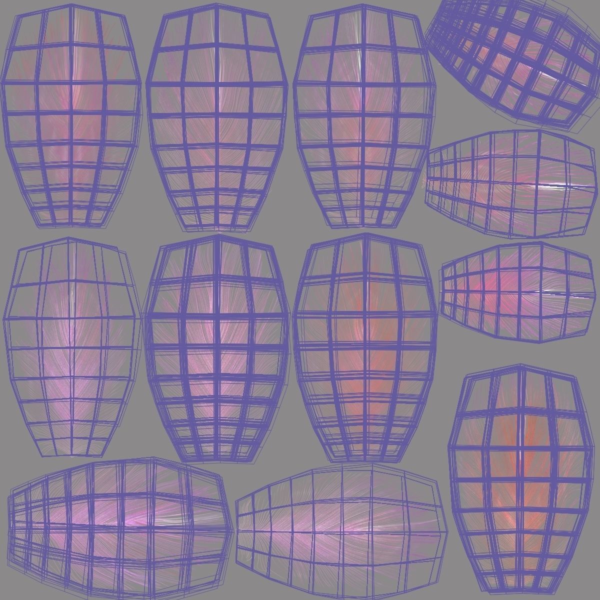 Bird Coracias Caudatus VFX Grace 3D model_43