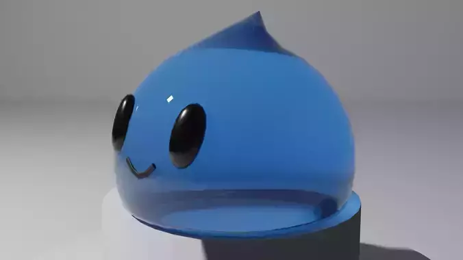 So cute slime Low-poly 3D model