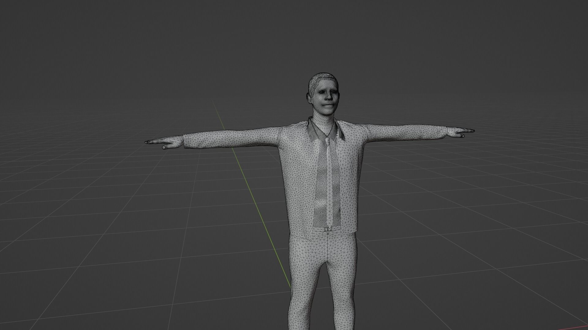 Barack Obama Low-poly 3D model_7