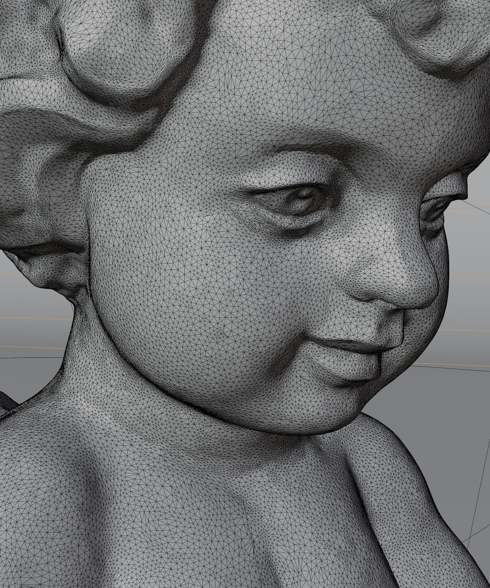 Angel reading a book 3D print model_11