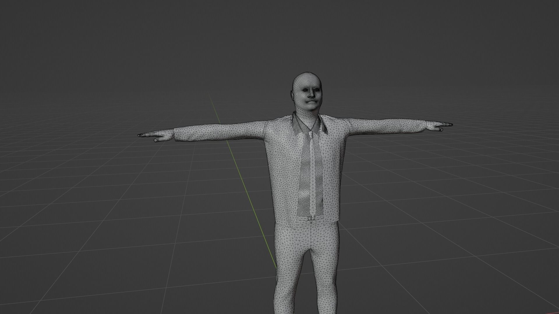 benito mussolini Low-poly 3D model_7