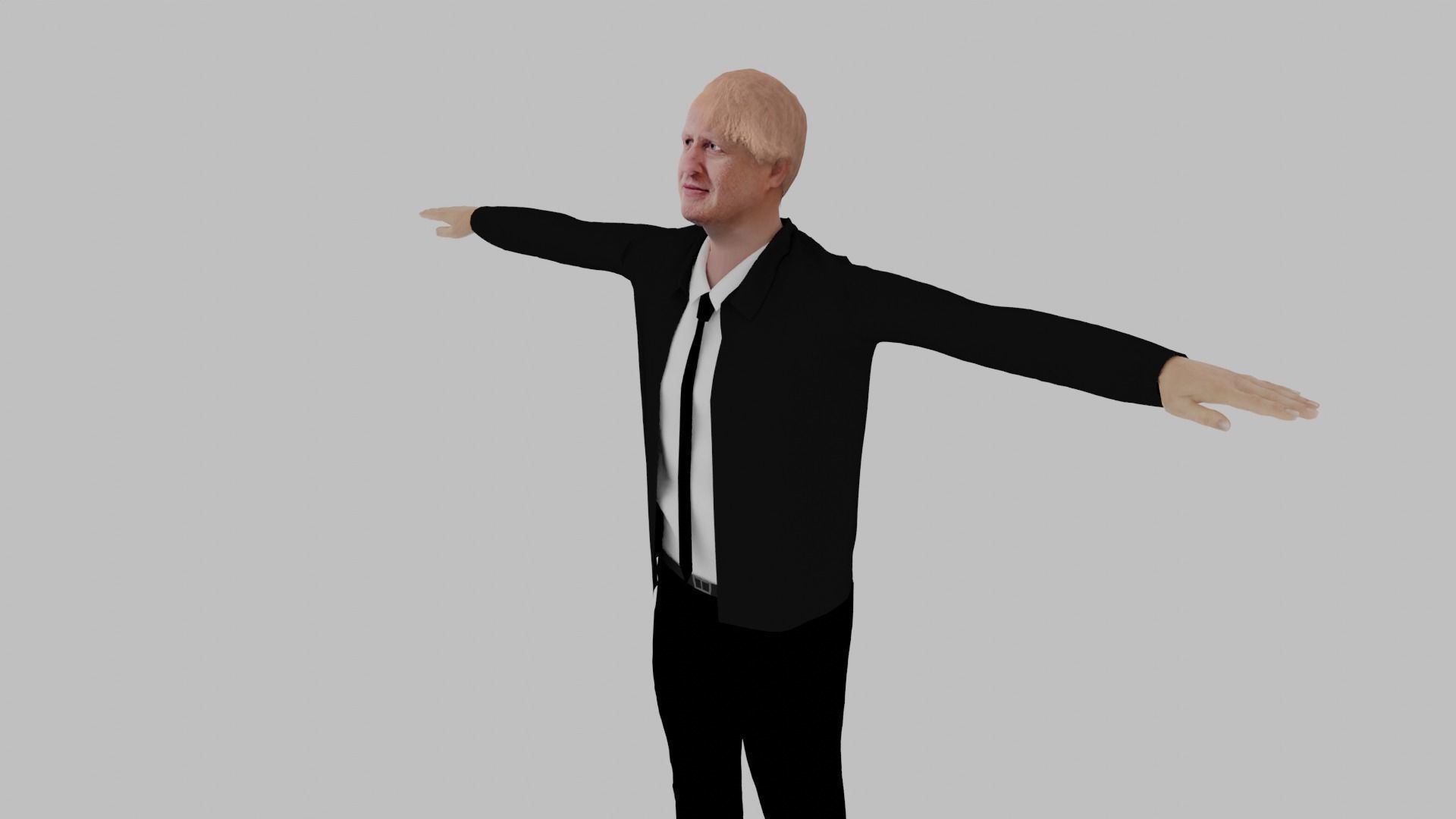 Boris Johnson Low-poly 3D model_2