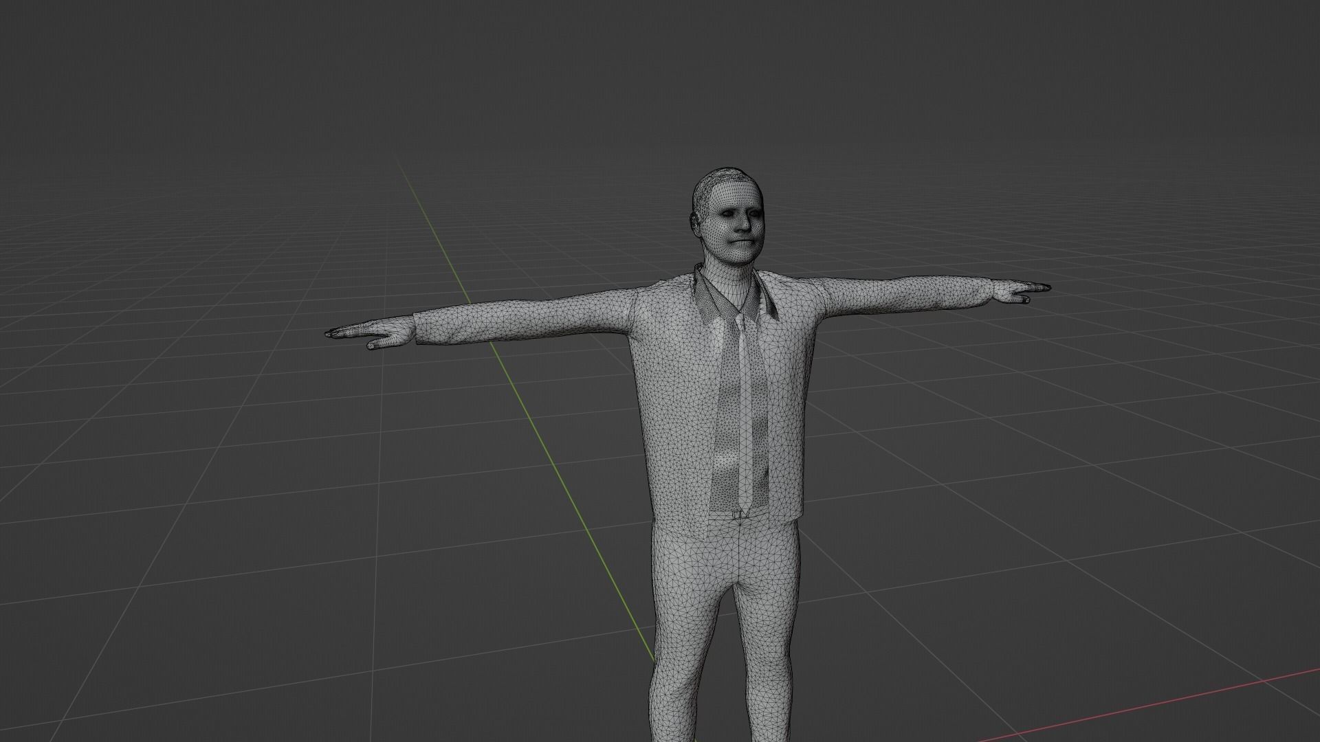 Calvin Coolidge Low-poly 3D model_7