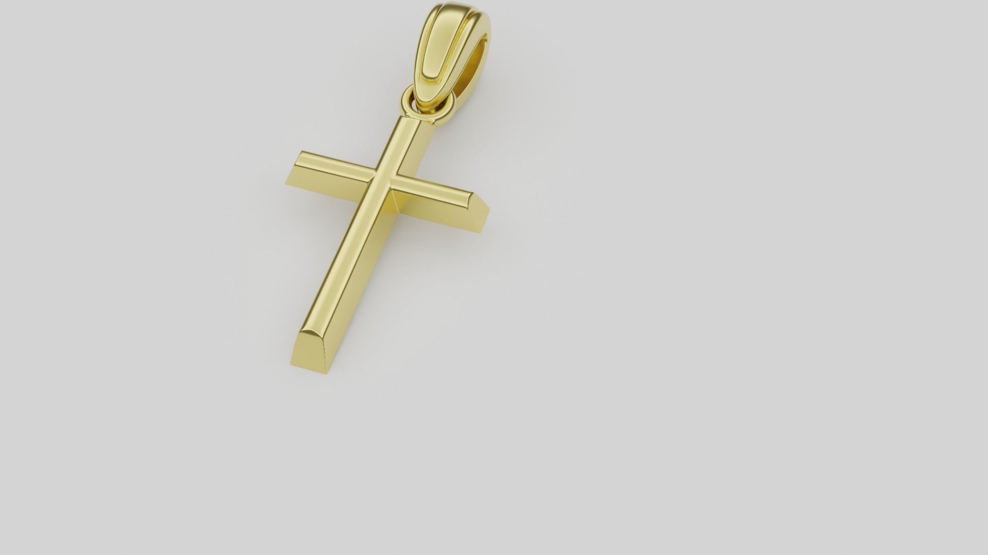 Cross Pendant 3D print model_2