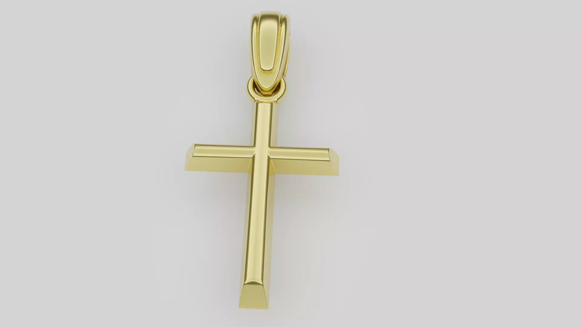 Cross Pendant 3D print model_0