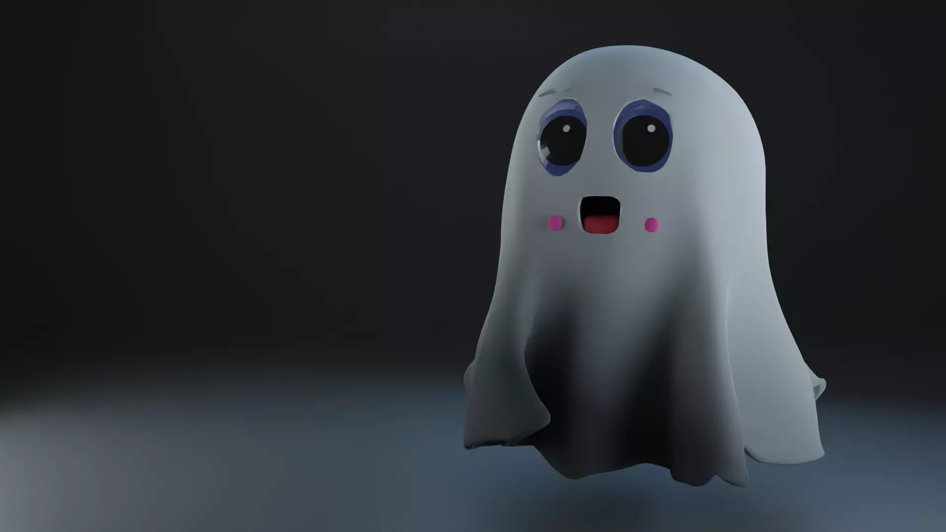 3D cute spooky Ghost 3d character model ghost 3D model