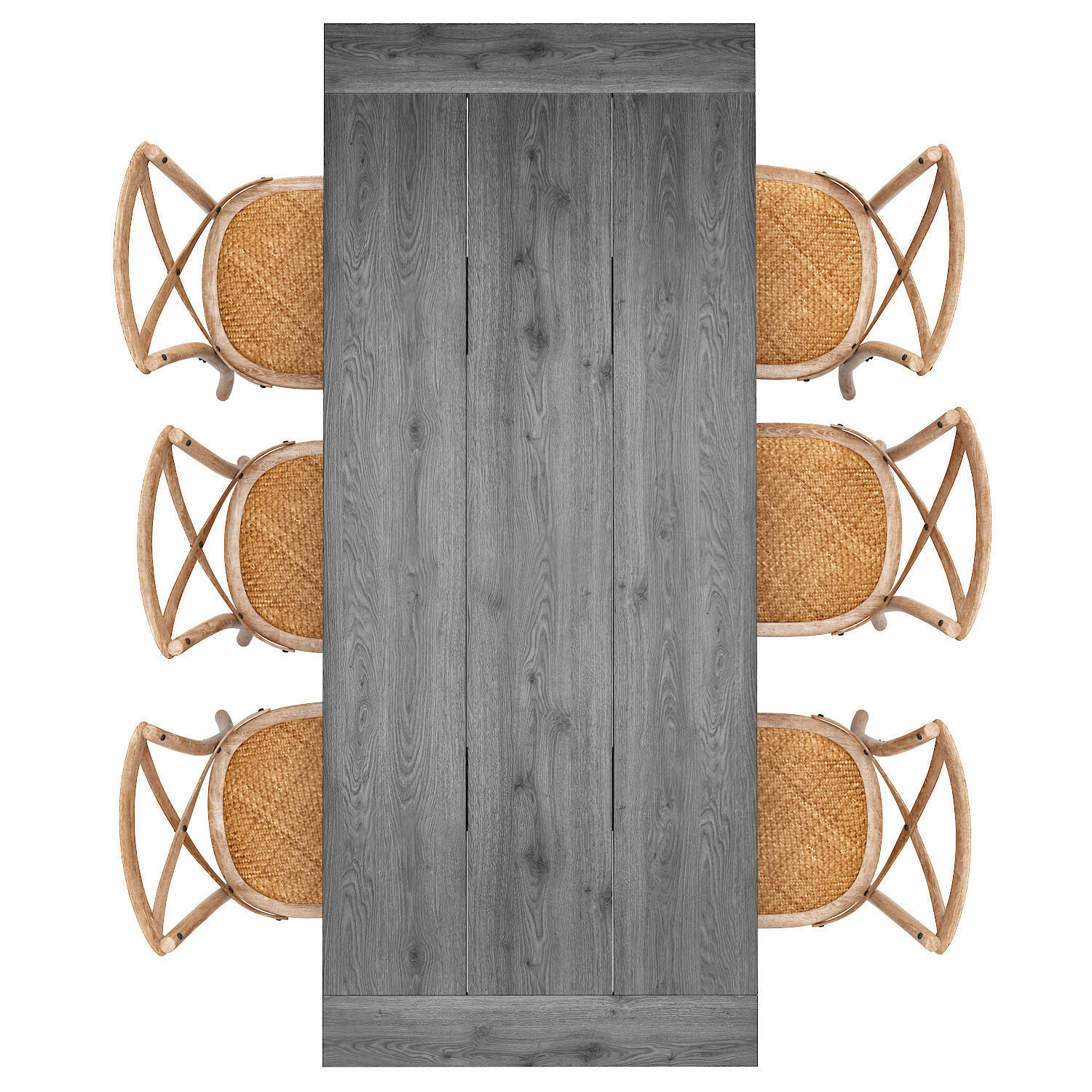 Dining set 10 3D model_2