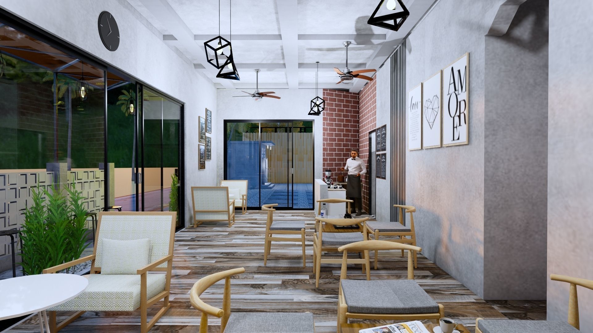 Coffee Shop 3d Design  3D model_50